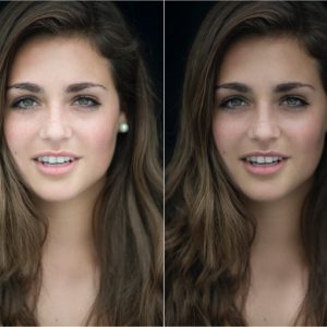Simple Portrait Retouching, Skin Cleanup and Facial Enhancement